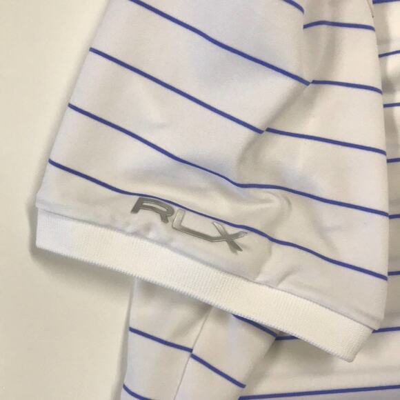 RALPH LAUREN Women's Small Polo Blue Striped Shirt - Picture 4 of 4